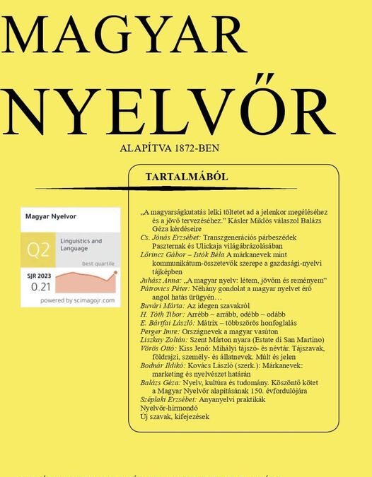 Balázs Géza: Nyelv, kultúra és tudomány