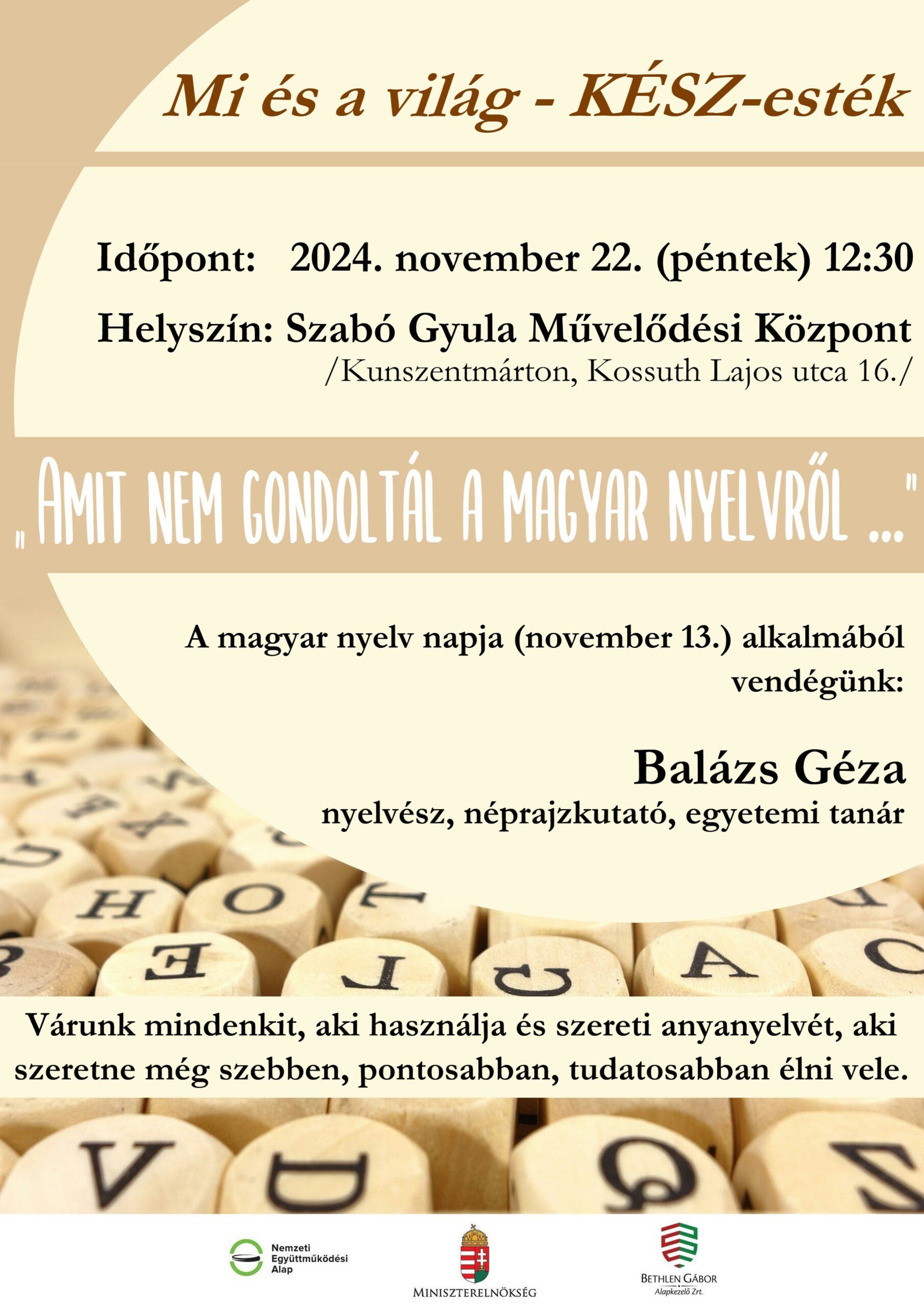 A magyar nyelv ünnepe Kunszentmártonban
